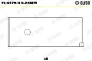 Pleuellager GLYCO 71-4379/4 0.25mm
