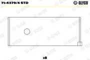 Pleuellager GLYCO 71-4379/4 STD