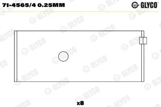 Pleuellager GLYCO 71-4565/4 0.25mm Bild Pleuellager GLYCO 71-4565/4 0.25mm