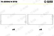 Pleuellager GLYCO 71-5006/4 STD