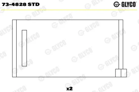 Nockenwellenlager GLYCO 73-4828 STD Bild Nockenwellenlager GLYCO 73-4828 STD