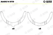 Pleuellager GLYCO 71-3442/6 STD