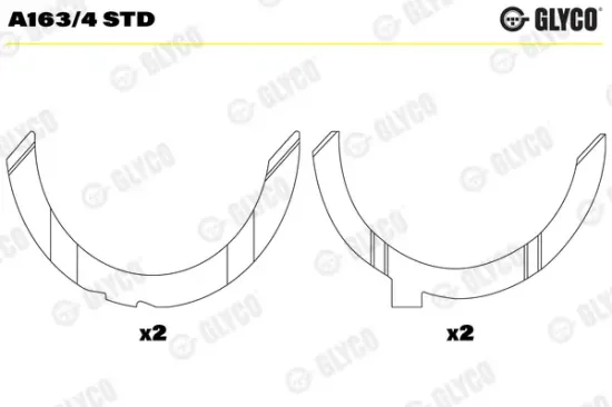 Distanzscheibe, Kurbelwelle GLYCO A163/4 STD Bild Distanzscheibe, Kurbelwelle GLYCO A163/4 STD