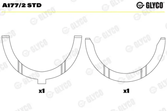 Distanzscheibe, Kurbelwelle GLYCO A177/2 STD Bild Distanzscheibe, Kurbelwelle GLYCO A177/2 STD