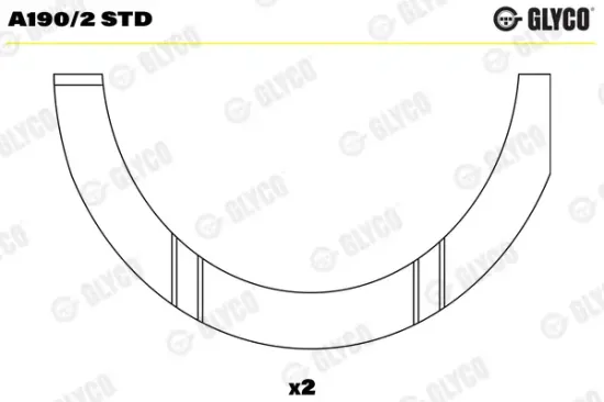 Distanzscheibe, Kurbelwelle GLYCO A190/2 STD Bild Distanzscheibe, Kurbelwelle GLYCO A190/2 STD