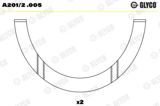 Distanzscheibe, Kurbelwelle GLYCO A201/2 .005 Bild Distanzscheibe, Kurbelwelle GLYCO A201/2 .005