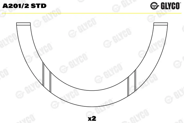 Distanzscheibe, Kurbelwelle GLYCO A201/2 STD