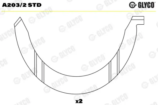 Distanzscheibe, Kurbelwelle GLYCO A203/2 STD Bild Distanzscheibe, Kurbelwelle GLYCO A203/2 STD