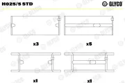 Kurbelwellenlager GLYCO H025/5 STD