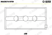 Kurbelwellenlager GLYCO H038/5 STD