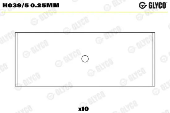 Kurbelwellenlager GLYCO H039/5 0.25mm Bild Kurbelwellenlager GLYCO H039/5 0.25mm