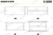 Kurbelwellenlager GLYCO H046/5 STD