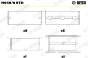 Kurbelwellenlager GLYCO H046/6 STD