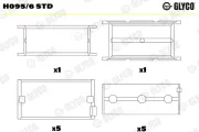 Kurbelwellenlager GLYCO H095/6 STD