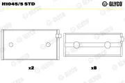 Kurbelwellenlager GLYCO H1045/5 STD