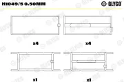 Kurbelwellenlager GLYCO H1049/5 0.50mm