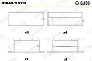 Kurbelwellenlager GLYCO H1049/5 STD