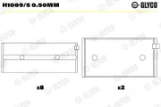 Kurbelwellenlager GLYCO H1069/5 0.50mm