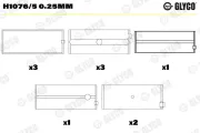 Kurbelwellenlager GLYCO H1076/5 0.25mm