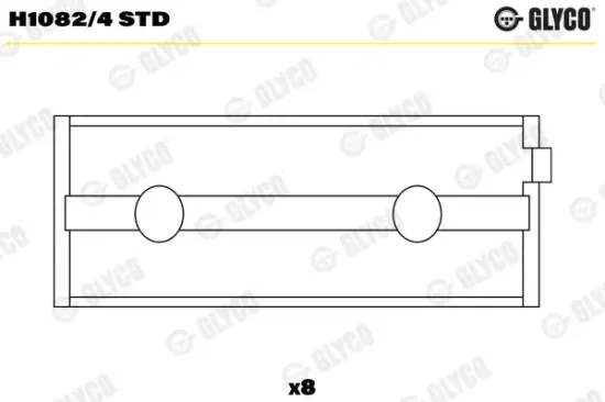 Kurbelwellenlager GLYCO H1082/4 STD Bild Kurbelwellenlager GLYCO H1082/4 STD