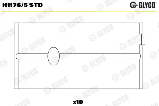 Kurbelwellenlager GLYCO H1176/5 STD Bild Kurbelwellenlager GLYCO H1176/5 STD
