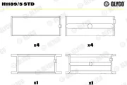 Kurbelwellenlager GLYCO H1189/5 STD