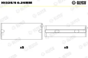 Kurbelwellenlager GLYCO H1325/5 0.25mm