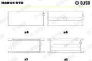 Kurbelwellenlager GLYCO H801/5 STD