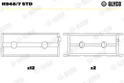 Kurbelwellenlager GLYCO H948/7 STD