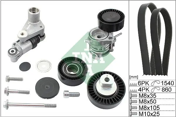 Keilrippenriemensatz Schaeffler INA 529 0053 10