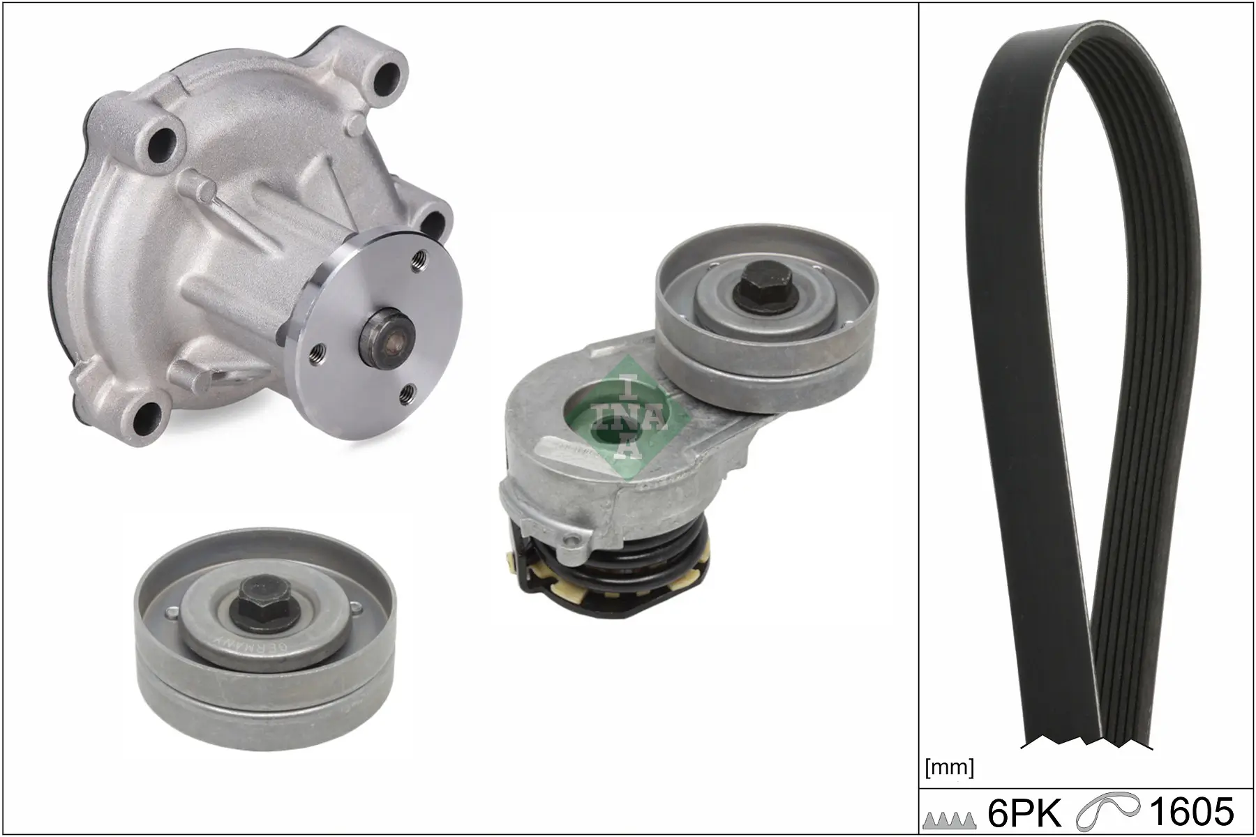 Wasserpumpe + Keilrippenriemensatz Schaeffler INA 529 0330 31