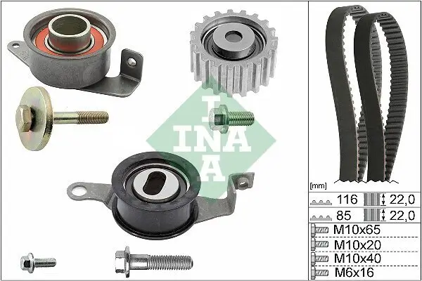 Zahnriemensatz Schaeffler INA 530 0010 10 Bild Zahnriemensatz Schaeffler INA 530 0010 10