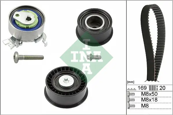 Zahnriemensatz Schaeffler INA 530 0078 10 Bild Zahnriemensatz Schaeffler INA 530 0078 10