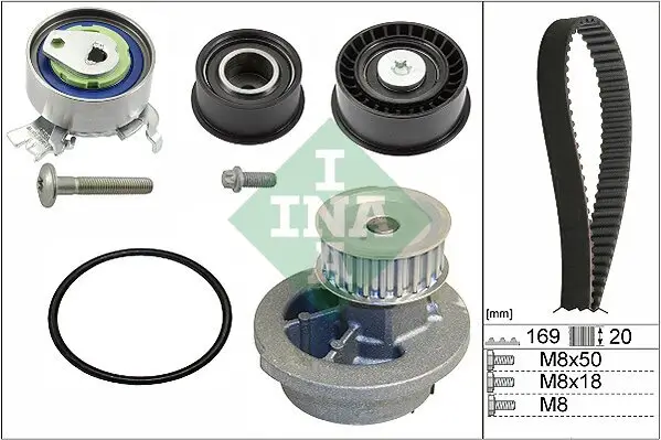 Wasserpumpe + Zahnriemensatz Schaeffler INA 530 0078 30