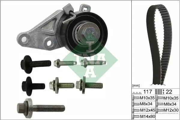 Zahnriemensatz Schaeffler INA 530 0140 10
