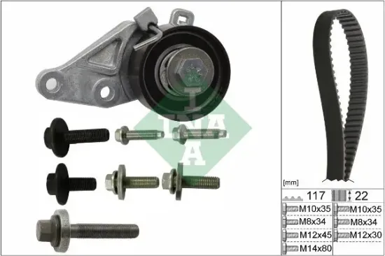 Zahnriemensatz Schaeffler INA 530 0140 10 Bild Zahnriemensatz Schaeffler INA 530 0140 10