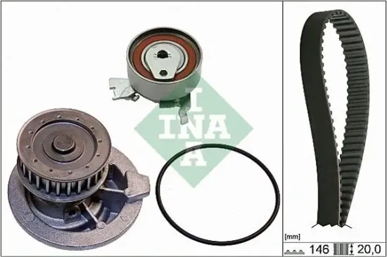 Wasserpumpe + Zahnriemensatz Schaeffler INA 530 0147 30 Bild Wasserpumpe + Zahnriemensatz Schaeffler INA 530 0147 30