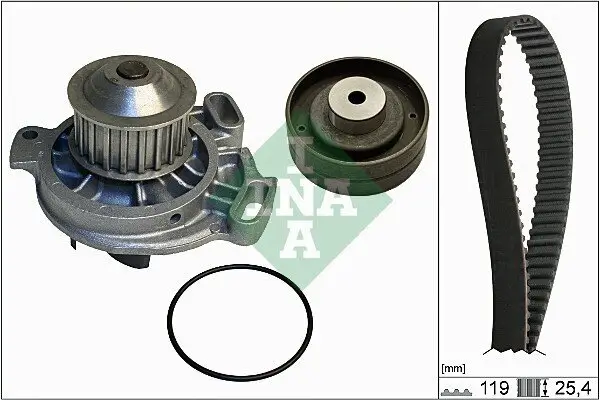 Wasserpumpe + Zahnriemensatz Schaeffler INA 530 0152 30 Bild Wasserpumpe + Zahnriemensatz Schaeffler INA 530 0152 30