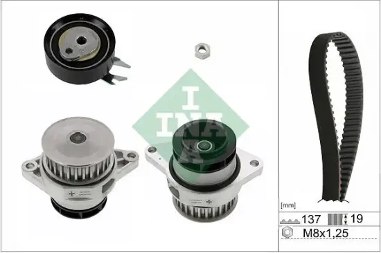 Wasserpumpe + Zahnriemensatz Schaeffler INA 530 0167 30 Bild Wasserpumpe + Zahnriemensatz Schaeffler INA 530 0167 30