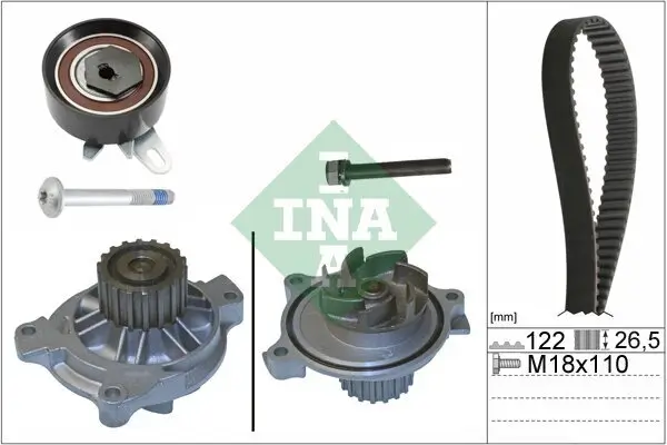 Wasserpumpe + Zahnriemensatz Schaeffler INA 530 0175 31