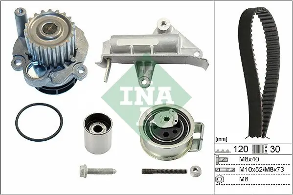 Wasserpumpe + Zahnriemensatz Schaeffler INA 530 0177 30