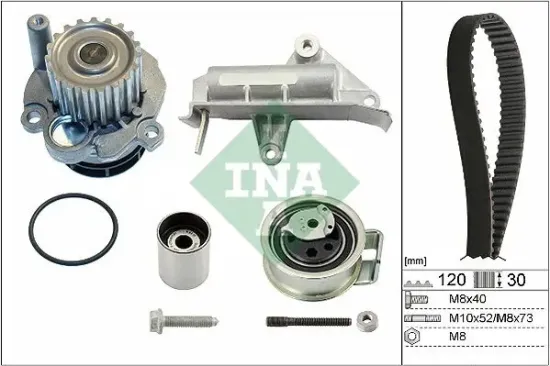 Wasserpumpe + Zahnriemensatz Schaeffler INA 530 0177 30 Bild Wasserpumpe + Zahnriemensatz Schaeffler INA 530 0177 30