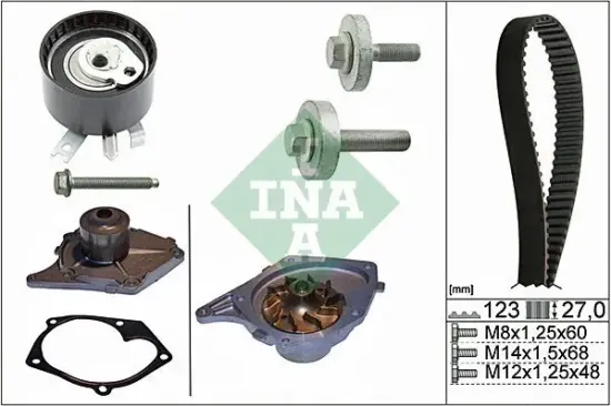Wasserpumpe + Zahnriemensatz Schaeffler INA 530 0197 30 Bild Wasserpumpe + Zahnriemensatz Schaeffler INA 530 0197 30