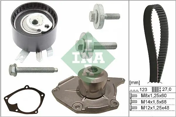 Wasserpumpe + Zahnriemensatz Schaeffler INA 530 0197 31