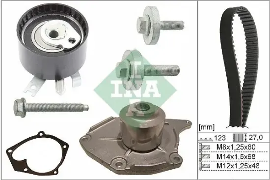Wasserpumpe + Zahnriemensatz Schaeffler INA 530 0197 31 Bild Wasserpumpe + Zahnriemensatz Schaeffler INA 530 0197 31