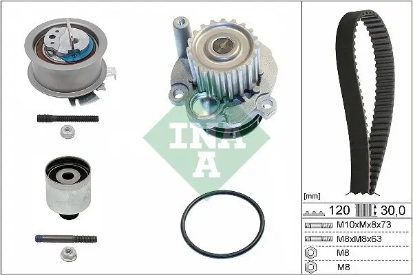 Wasserpumpe + Zahnriemensatz Schaeffler INA 530 0201 32