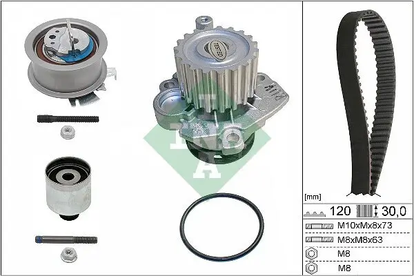 Wasserpumpe + Zahnriemensatz Schaeffler INA 530 0201 33