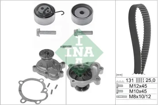 Wasserpumpe + Zahnriemensatz Schaeffler INA 530 0338 30 Bild Wasserpumpe + Zahnriemensatz Schaeffler INA 530 0338 30