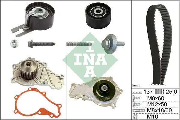 Wasserpumpe + Zahnriemensatz Schaeffler INA 530 0375 30 Bild Wasserpumpe + Zahnriemensatz Schaeffler INA 530 0375 30