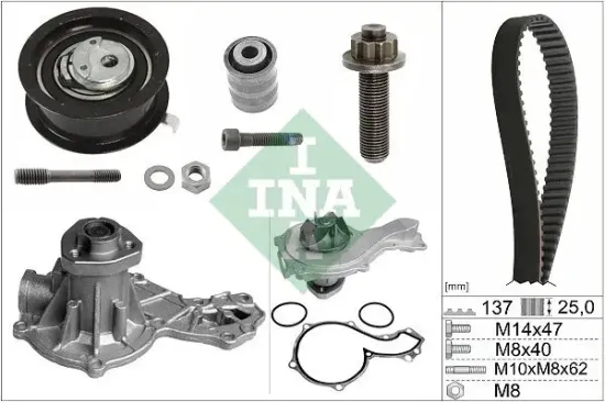Wasserpumpe + Zahnriemensatz Schaeffler INA 530 0377 30 Bild Wasserpumpe + Zahnriemensatz Schaeffler INA 530 0377 30